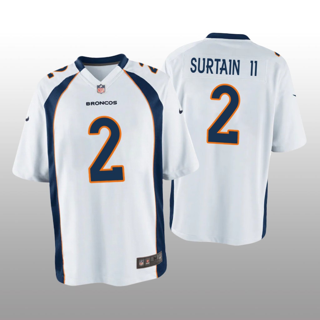 Denver Broncos Patrick Surtain II White Jersey Game - Youth