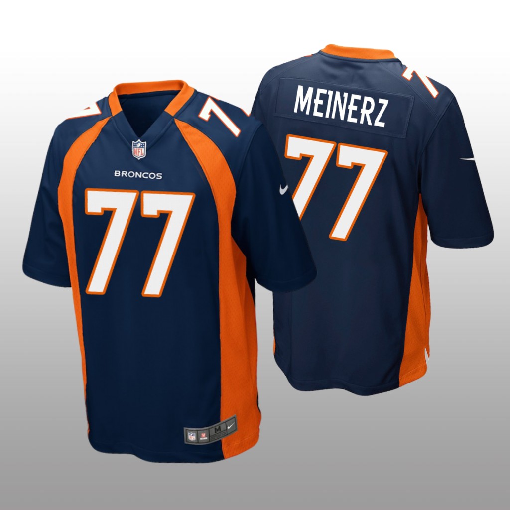 Denver Broncos Quinn Meinerz Navy Jersey Game - Men's