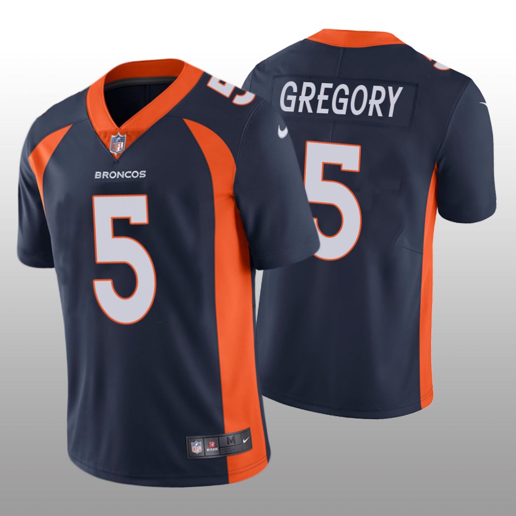 Denver Broncos Randy Gregory Navy Jersey Vapor Limited - Men's