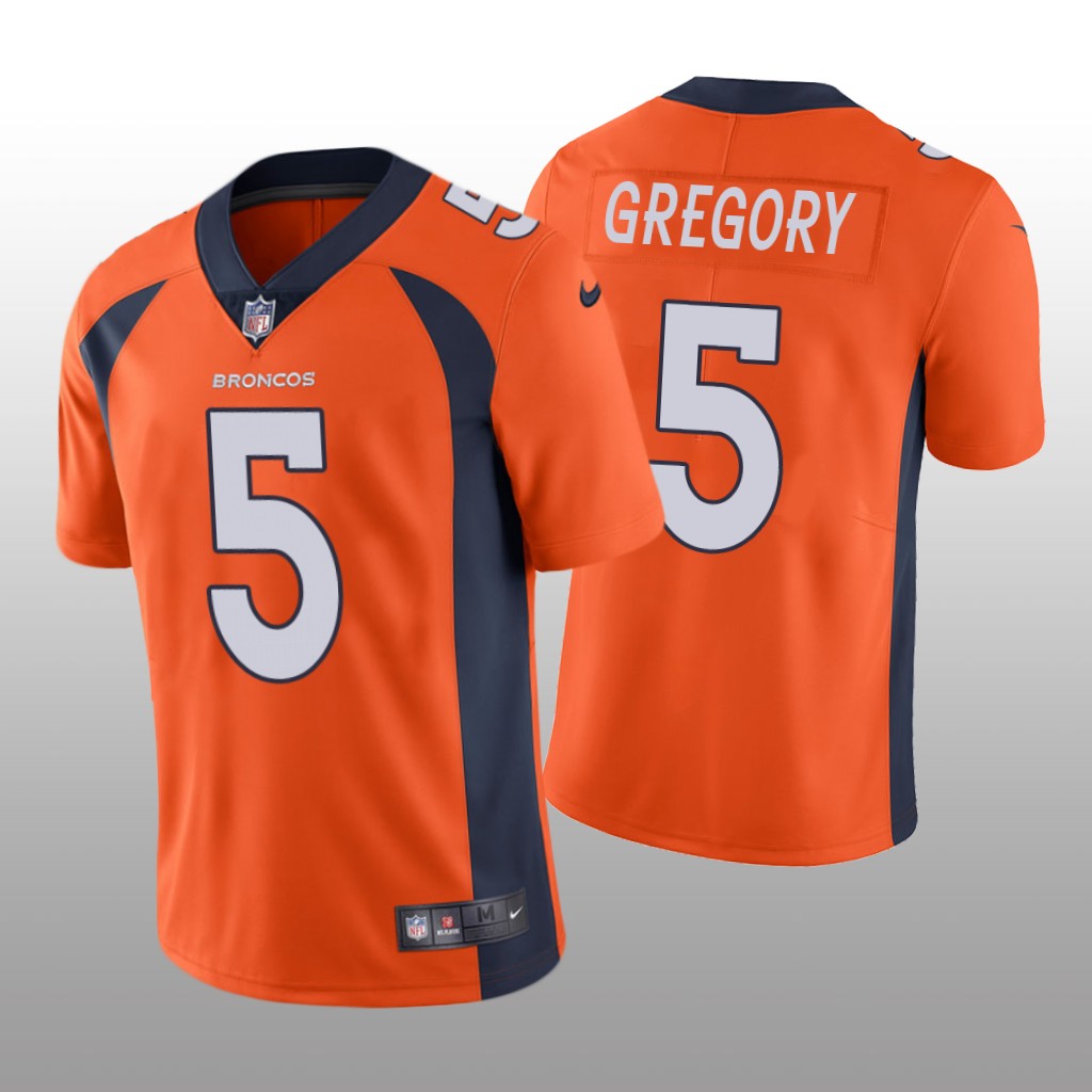 Denver Broncos Randy Gregory Orange Jersey Vapor Limited - Men's