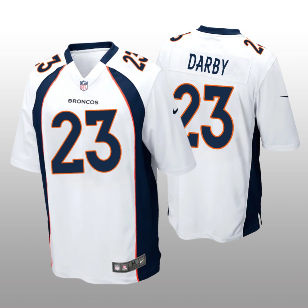 Denver Broncos Ronald Darby White Jersey Game - Men's