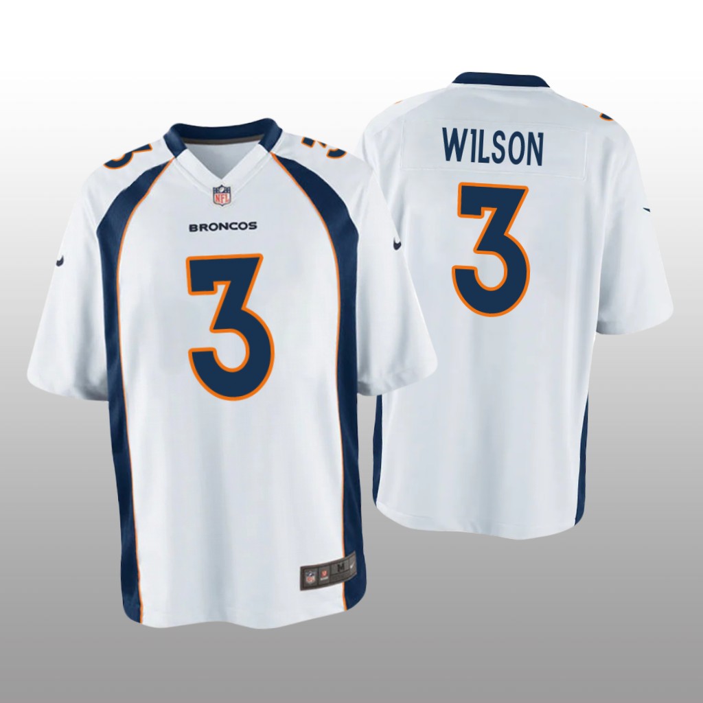 Denver Broncos Russell Wilson White Jersey Game - Youth