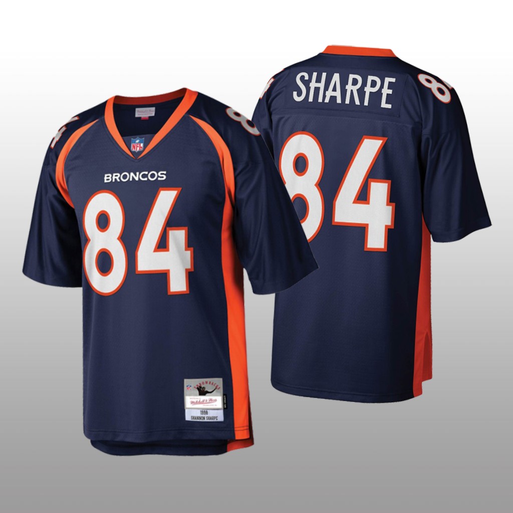 Denver Broncos Shannon Sharpe Mitchell & Ness Navy Legacy Jersey - Men's