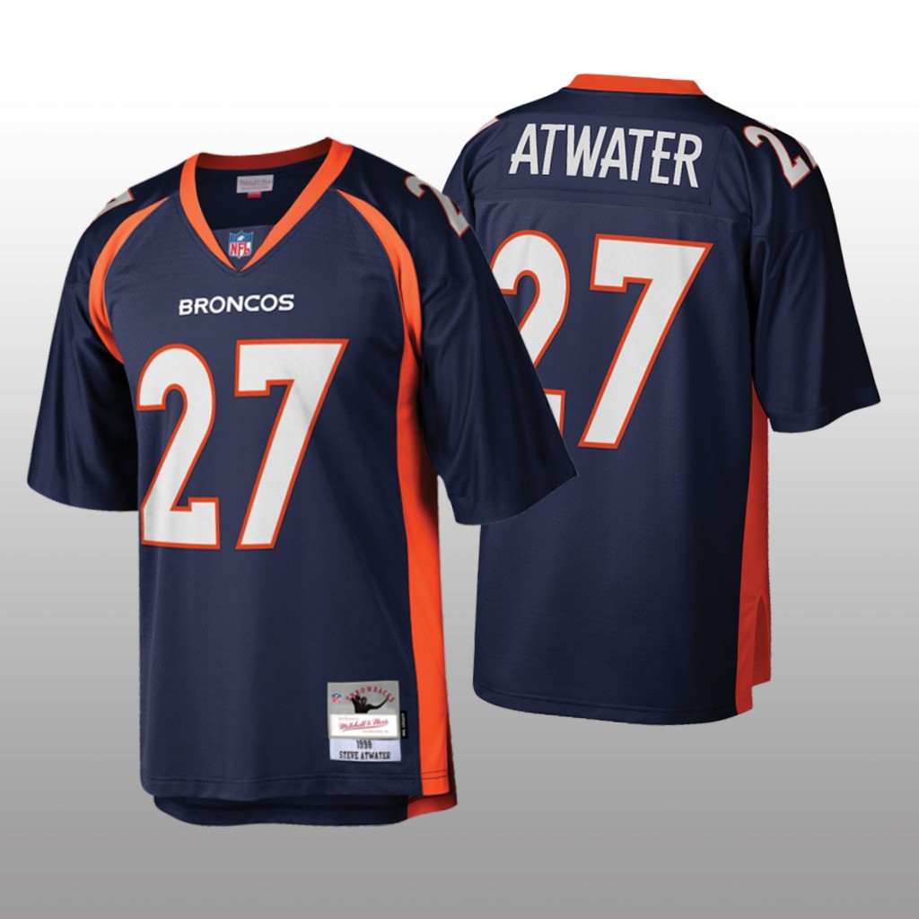Denver Broncos Steve Atwater Mitchell & Ness Navy Legacy Jersey - Men's