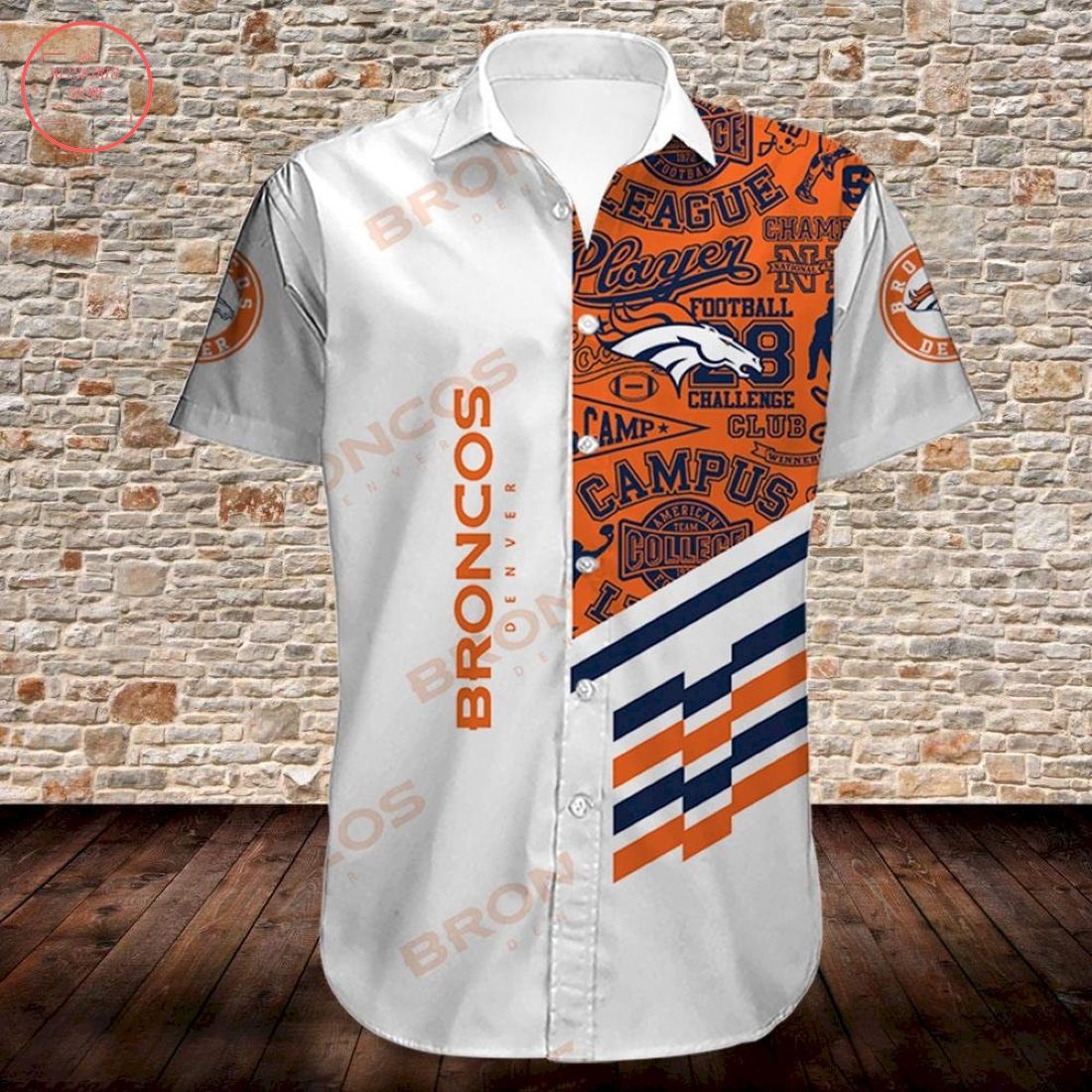 Denver Broncos Summer Floral Hawaiian Shirt