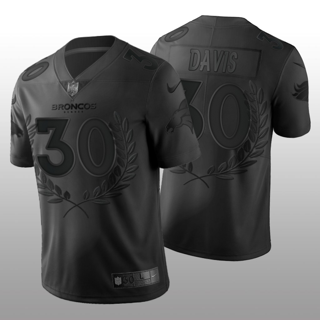 Denver Broncos Terrell Davis Black Limited Jersey NFL MVP Men's