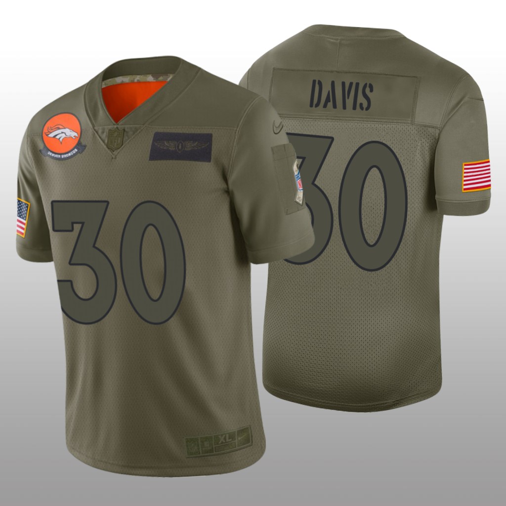 Denver Broncos Terrell Davis Camo Limited Jersey 2019 Salute to Service - Men's