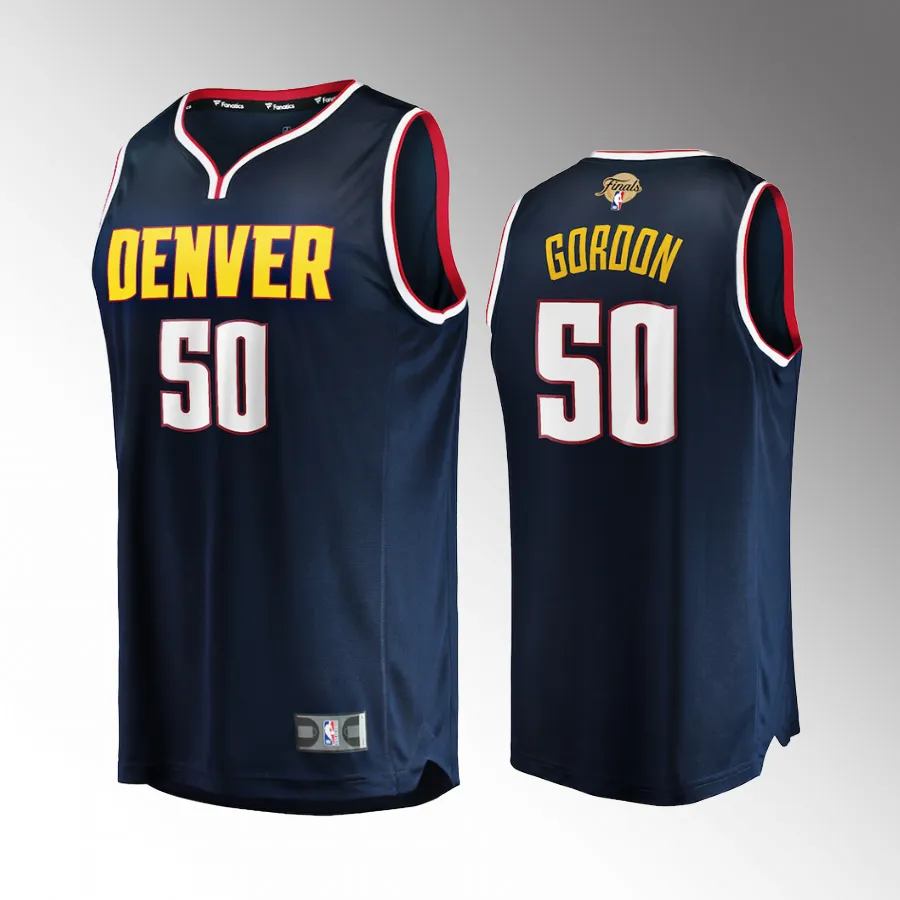 Denver Nuggets #50 Aaron Gordon Fast Break Player Jersey 2023 NBA Finals Navy Icon Edition