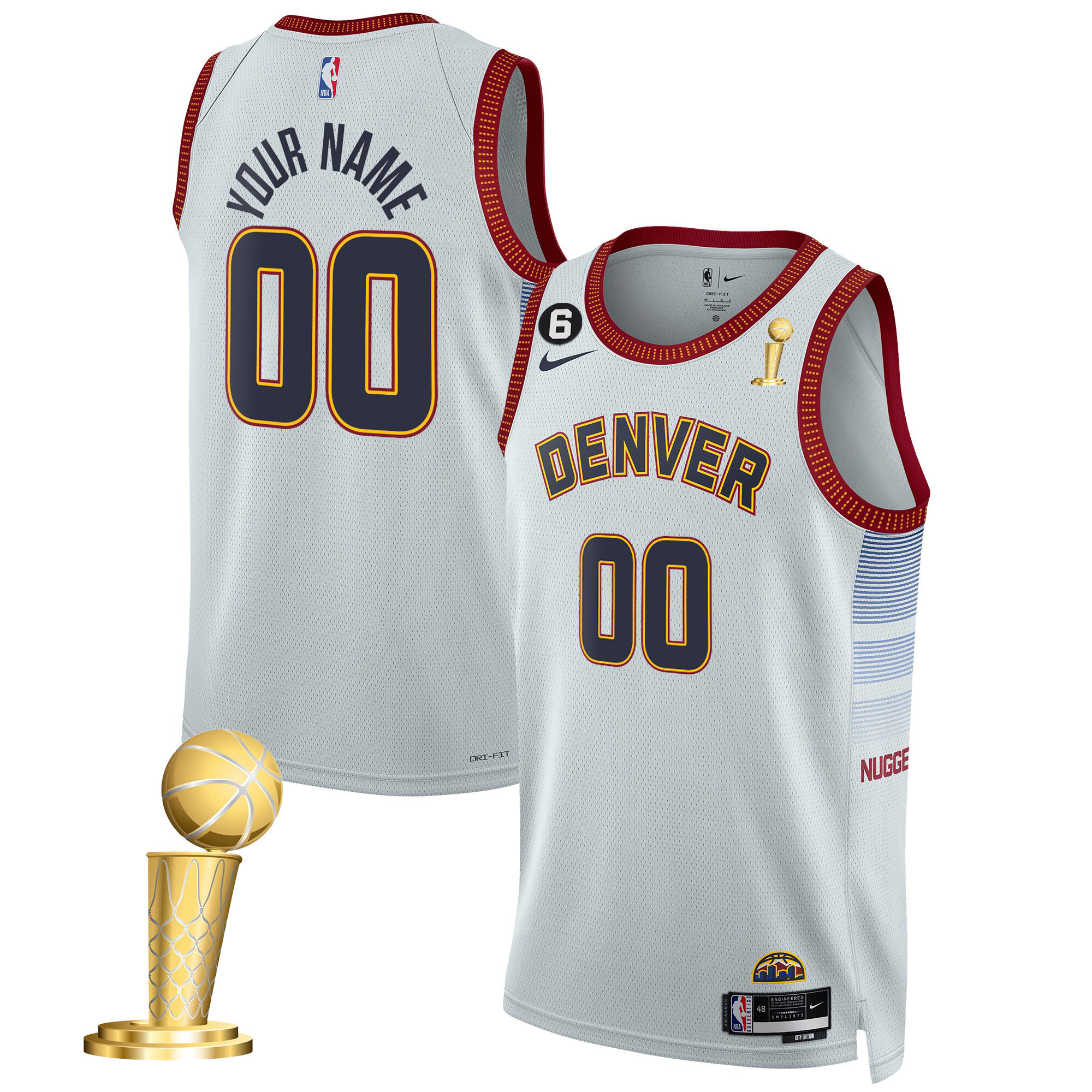 Denver Nuggets 2023 Champions Custom Collection City Jersey - All Stitched
