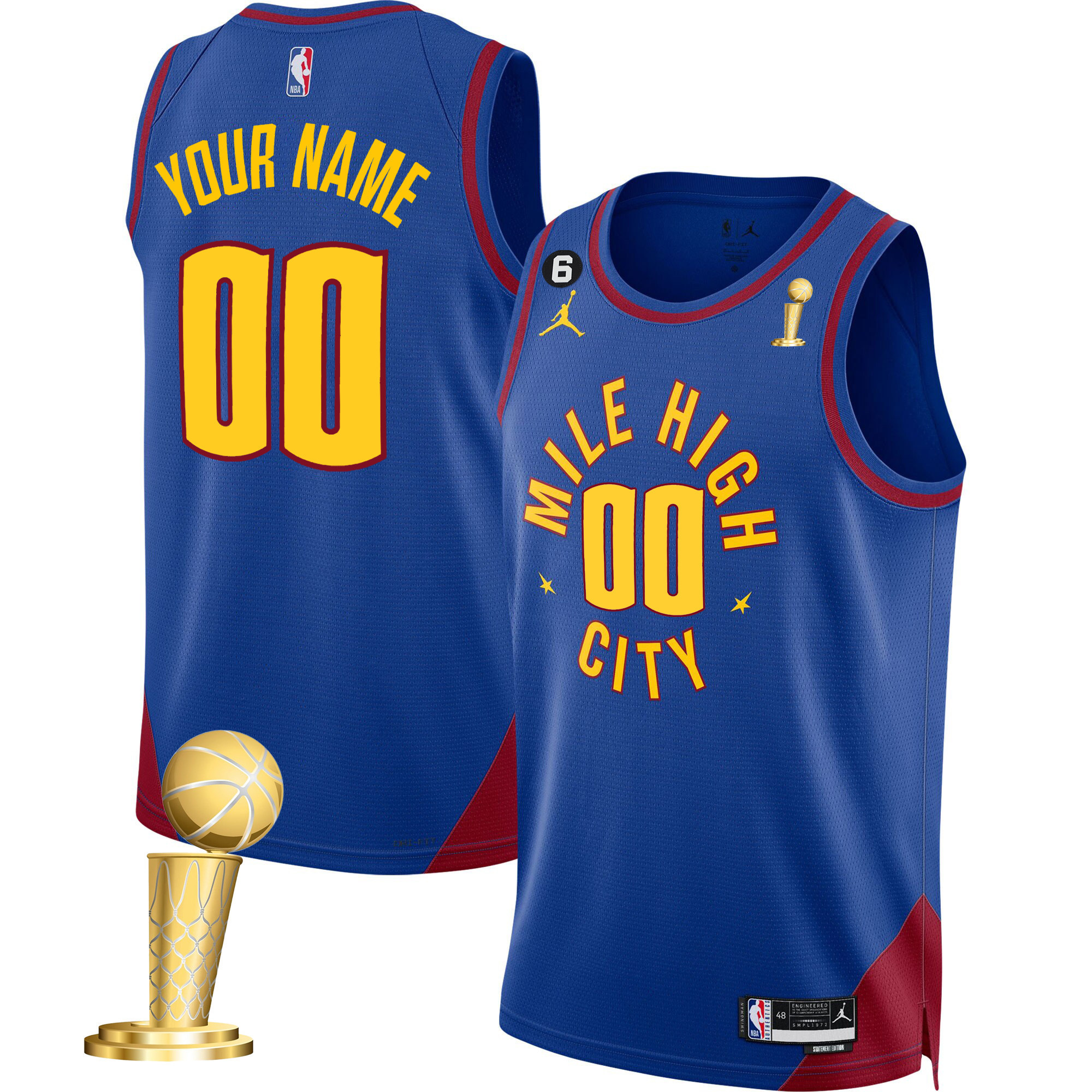 Denver Nuggets 2023 Champions Custom Collection Statement Jersey - All Stitched