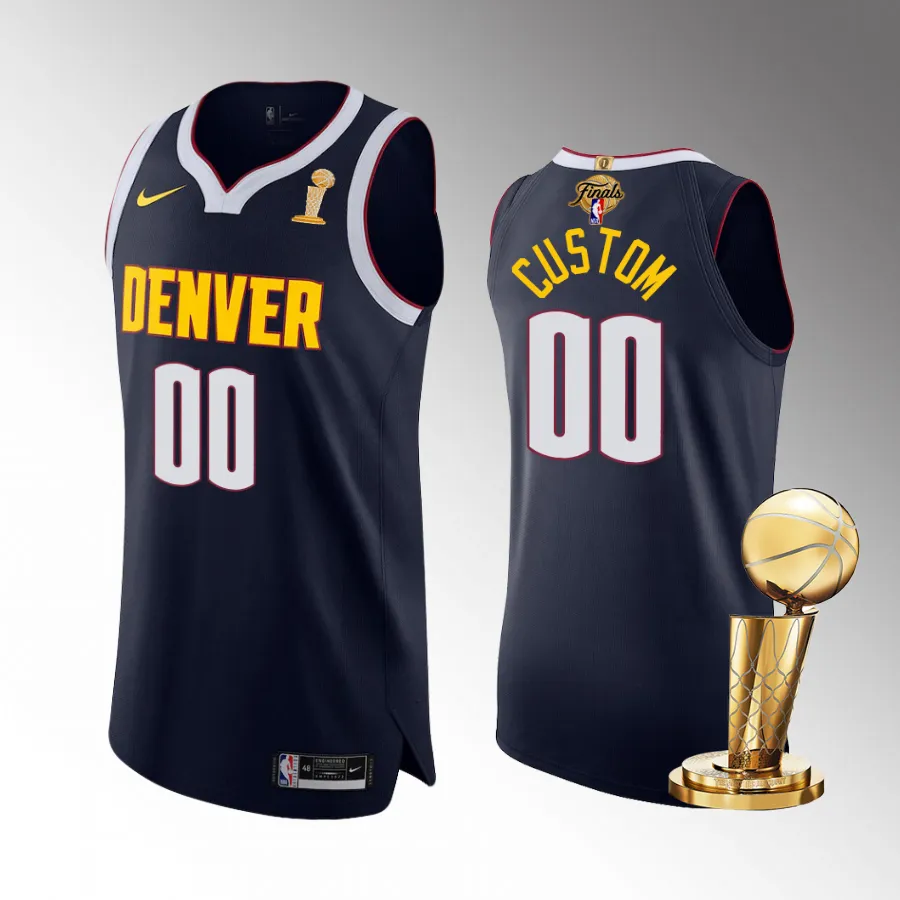 Denver Nuggets 2023 NBA Finals Champions Custom Navy Jersey Icon