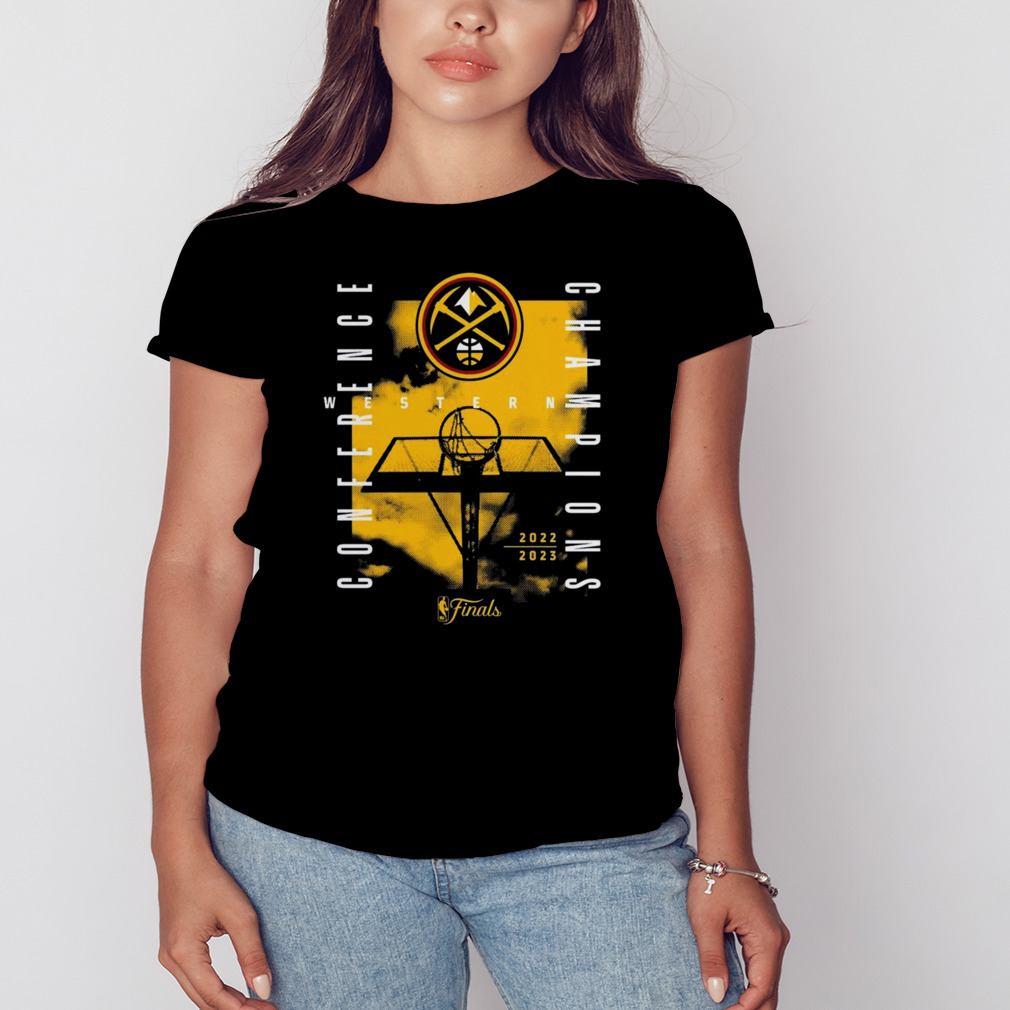 Denver Nuggets 2023 Western Conference Champions Free Throw Courtside Shirt