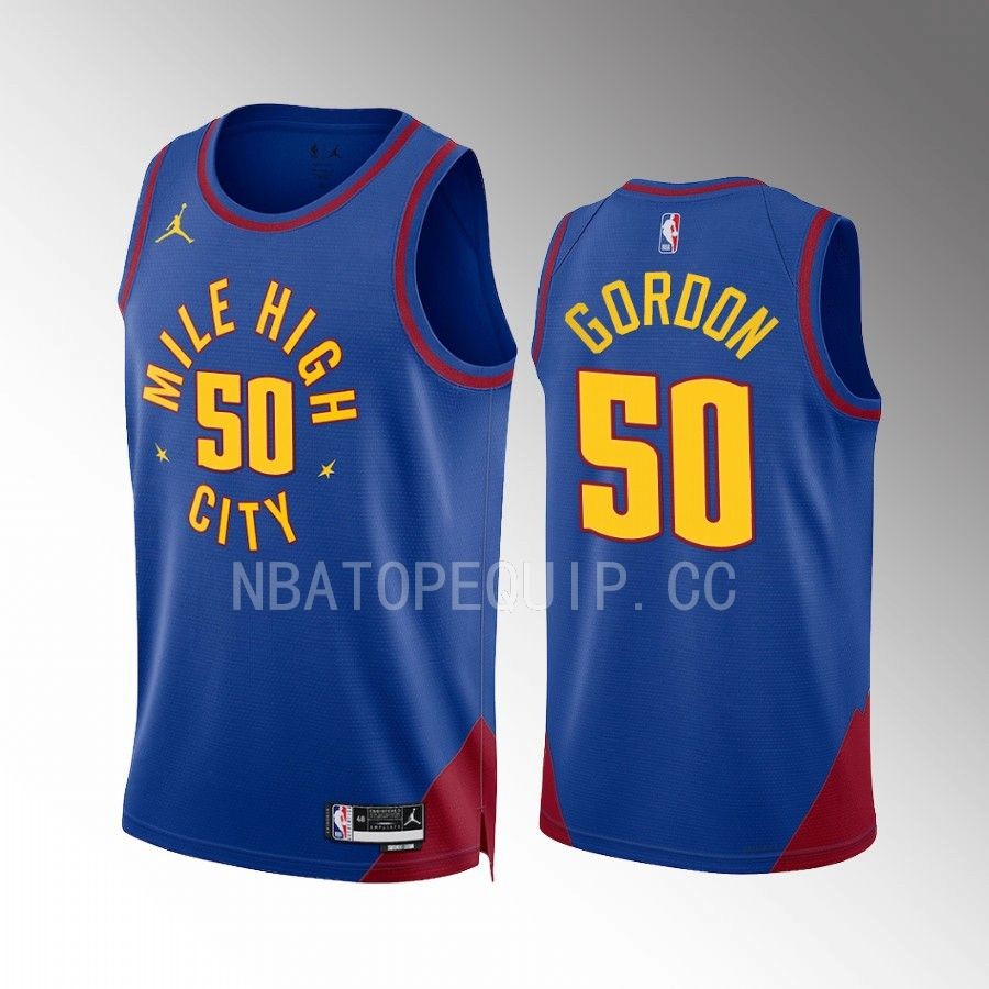 Denver Nuggets Aaron Gordon 2022-23 Statement Edition Blue #50 Jersey Mile High City