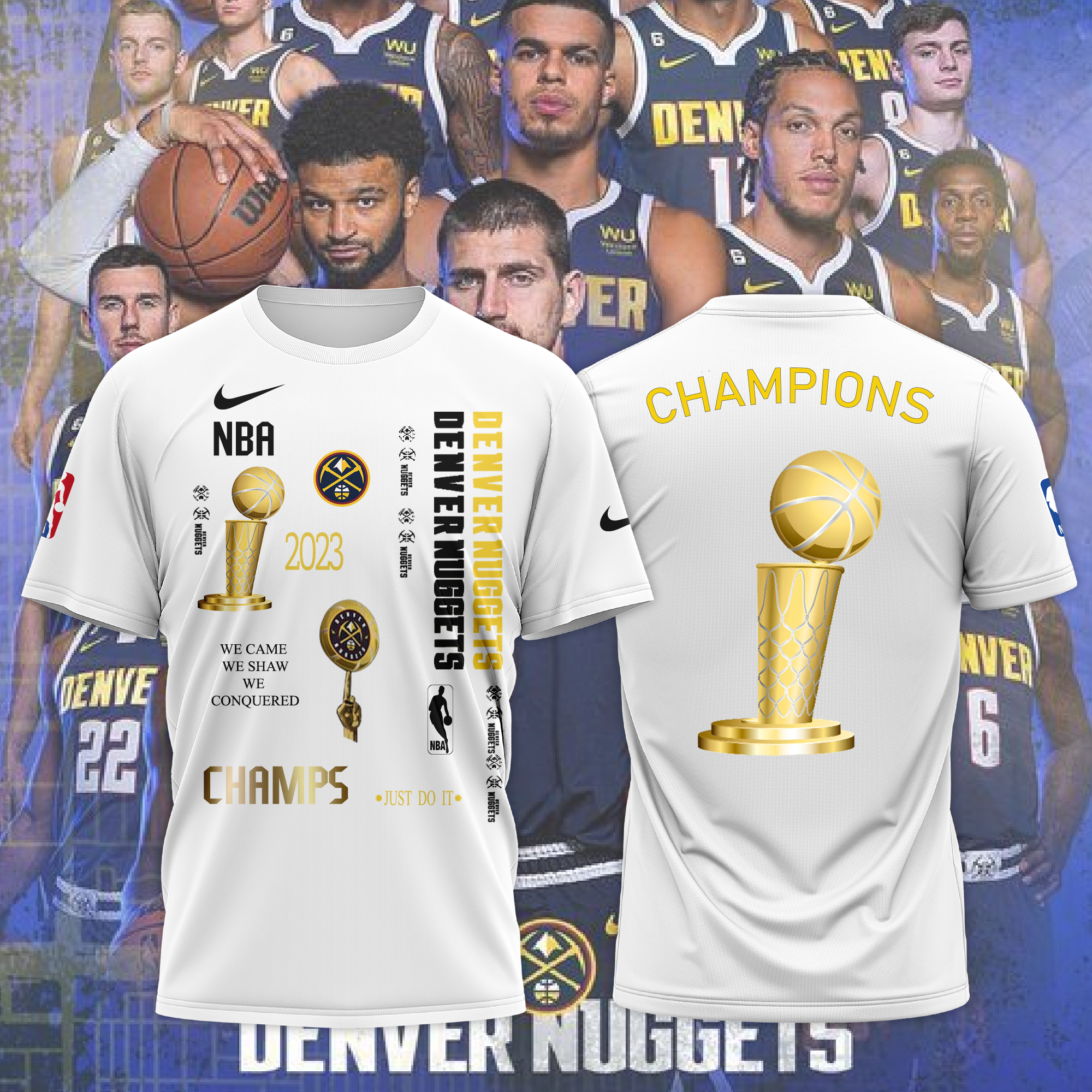 Denver Nuggets Champion 2022-2023 3D shirt