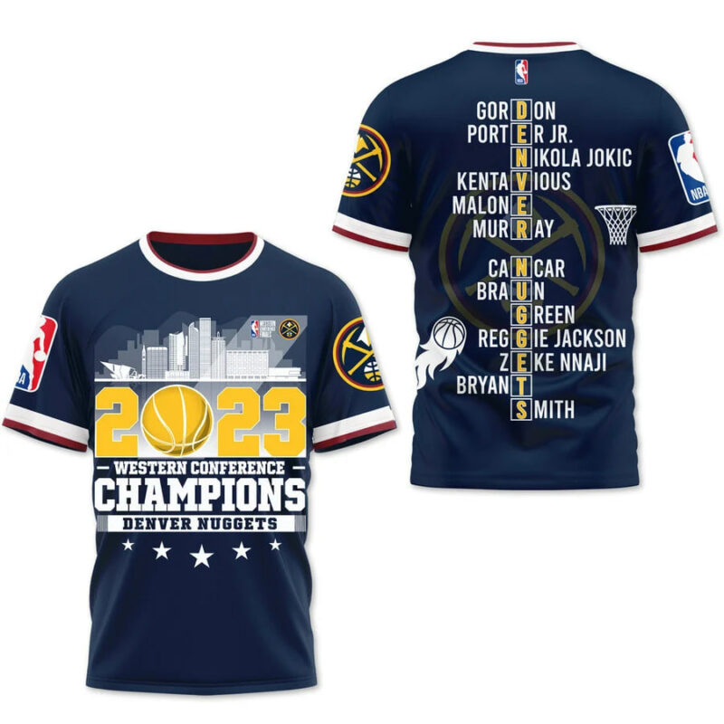 Denver Nuggets Champion 2022-2023 T-shirt 3D