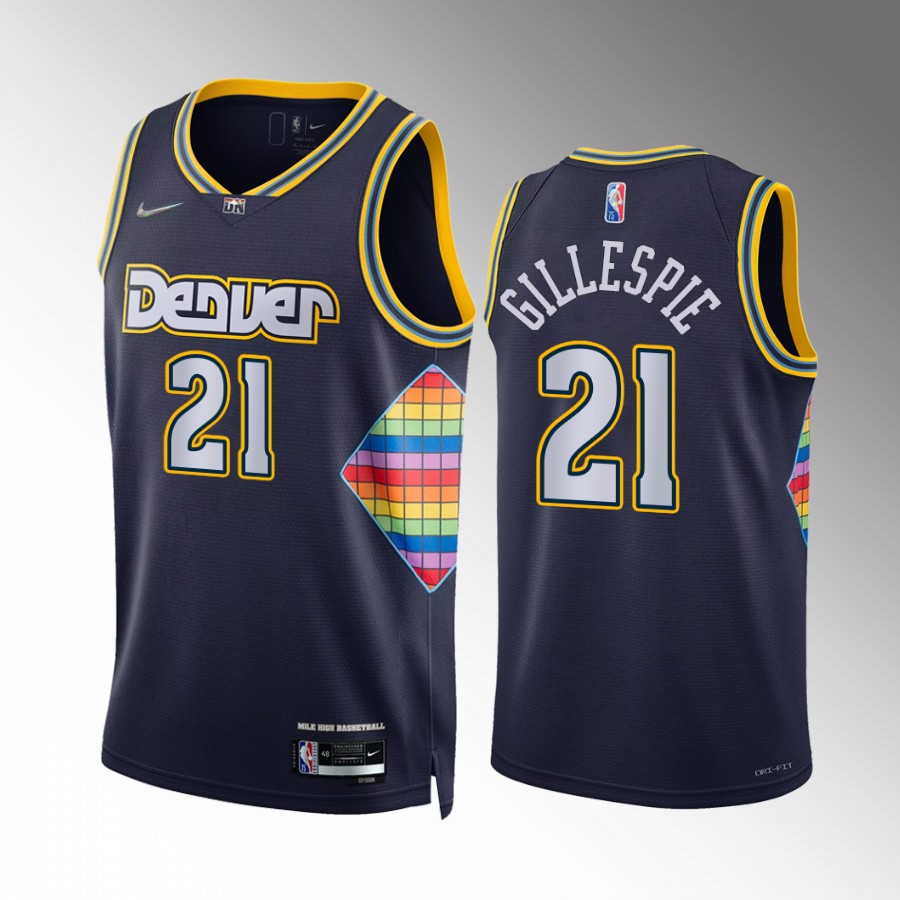 Denver Nuggets Collin Gillespie #21 City Edition Navy Jersey Big East MVP 2022
