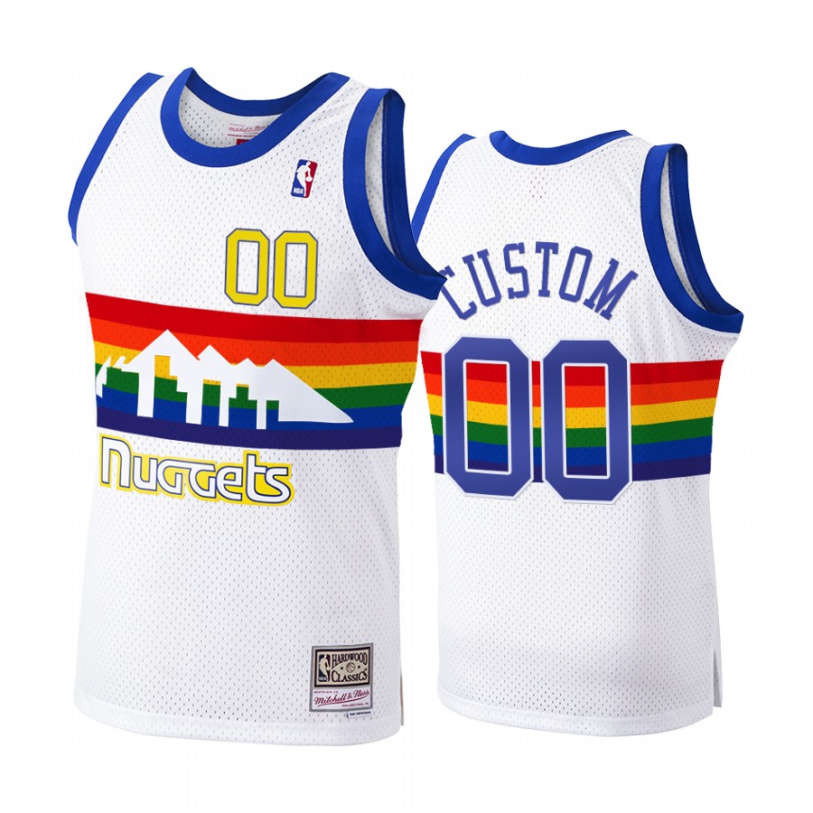 Denver Nuggets Custom #00 Hardwood Classics 1991-92 Jersey Men's