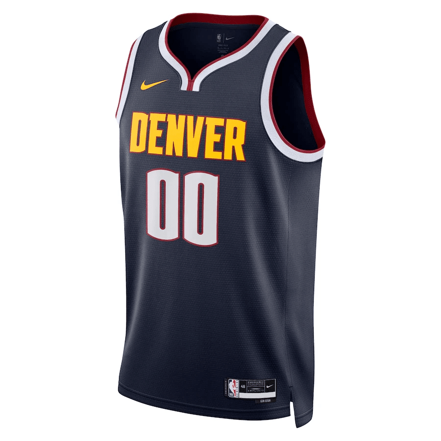 Denver Nuggets Custom 00 Men 2022/23 Swingman Jersey – Icon Edition