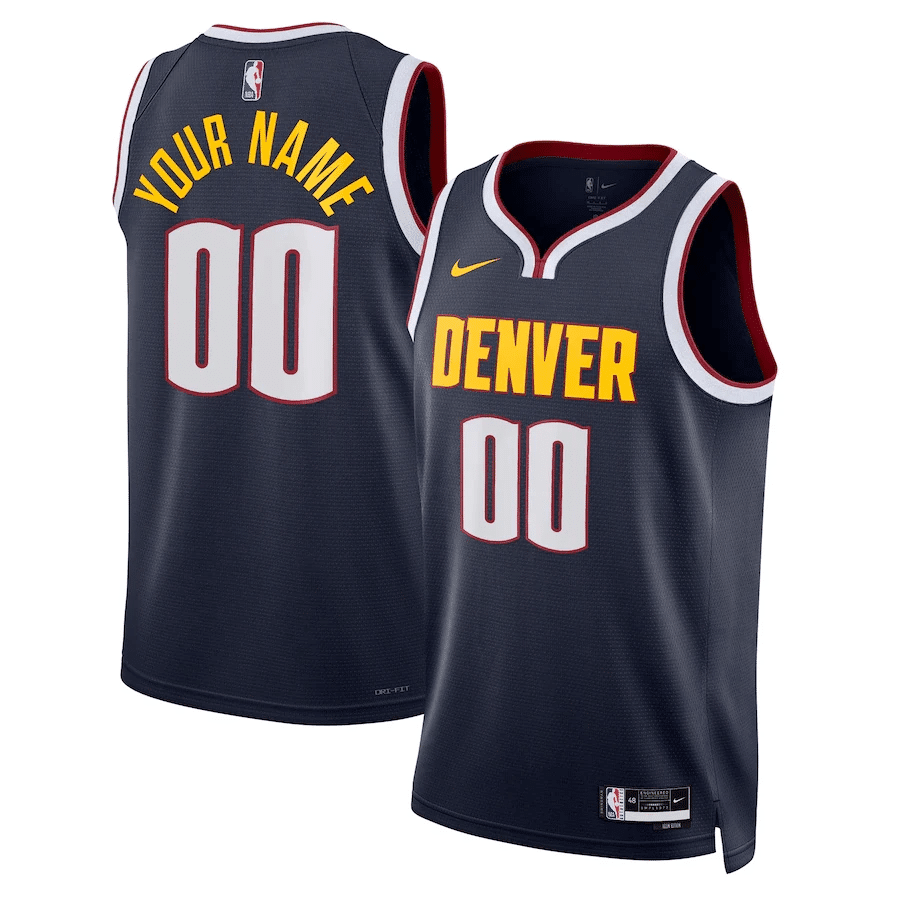Denver Nuggets Custom 00 Men 2022/23 Swingman Jersey – Icon Edition