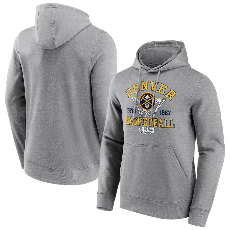 Denver Nuggets Fanatics Branded Nothing But Net Graphic Hoodie – Mens