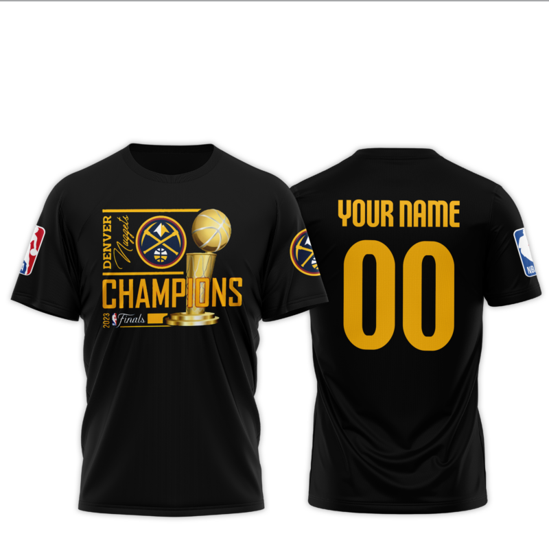 Denver Nuggets Finals Champions 2022-23 T-Shirt Custom Name/Number