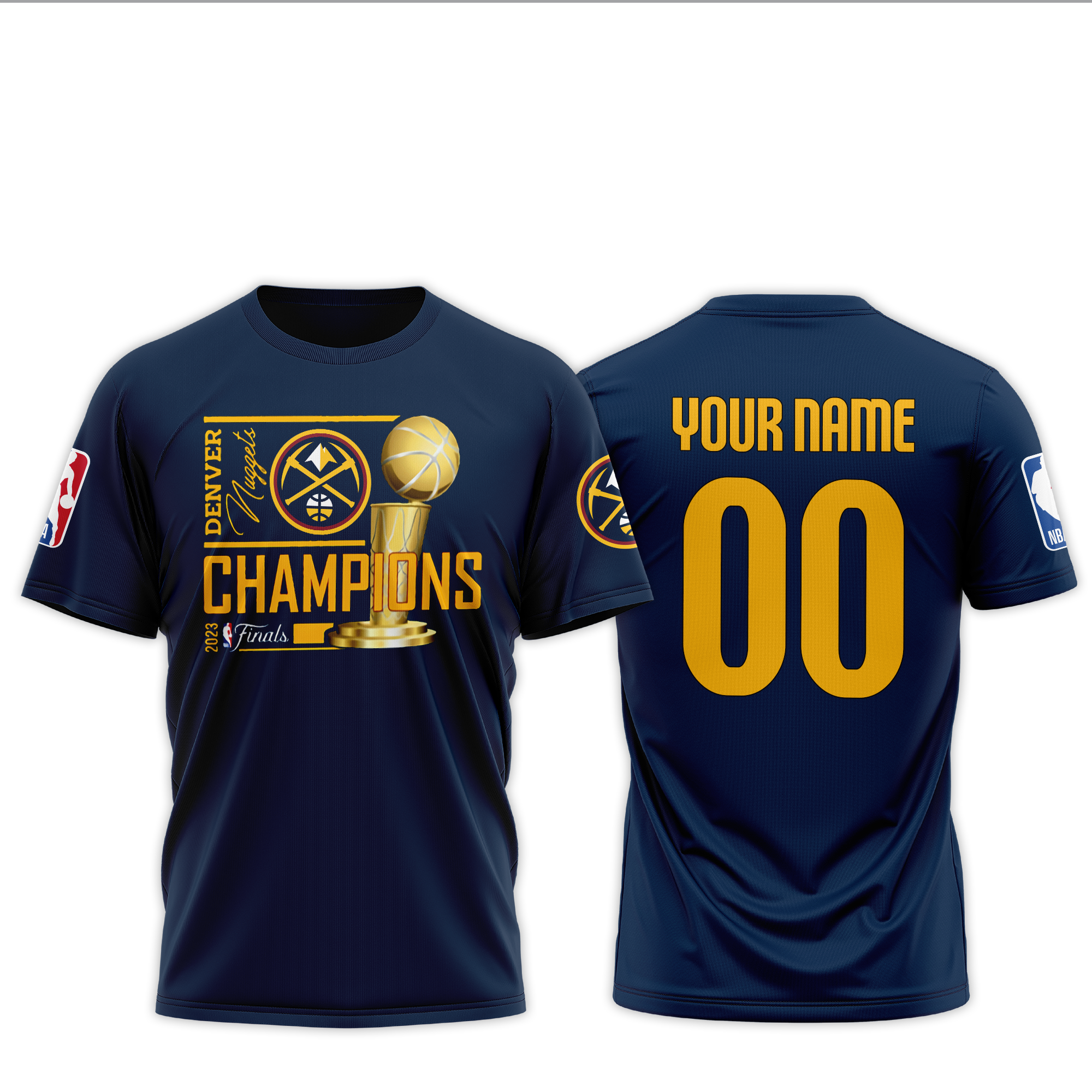 Denver Nuggets Finals Champions 2022-23 T-Shirt Custom Name/Number