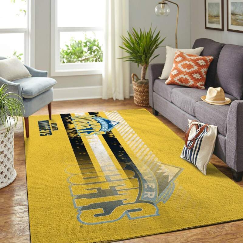 Denver Nuggets Living Room Area Rectangle Rug
