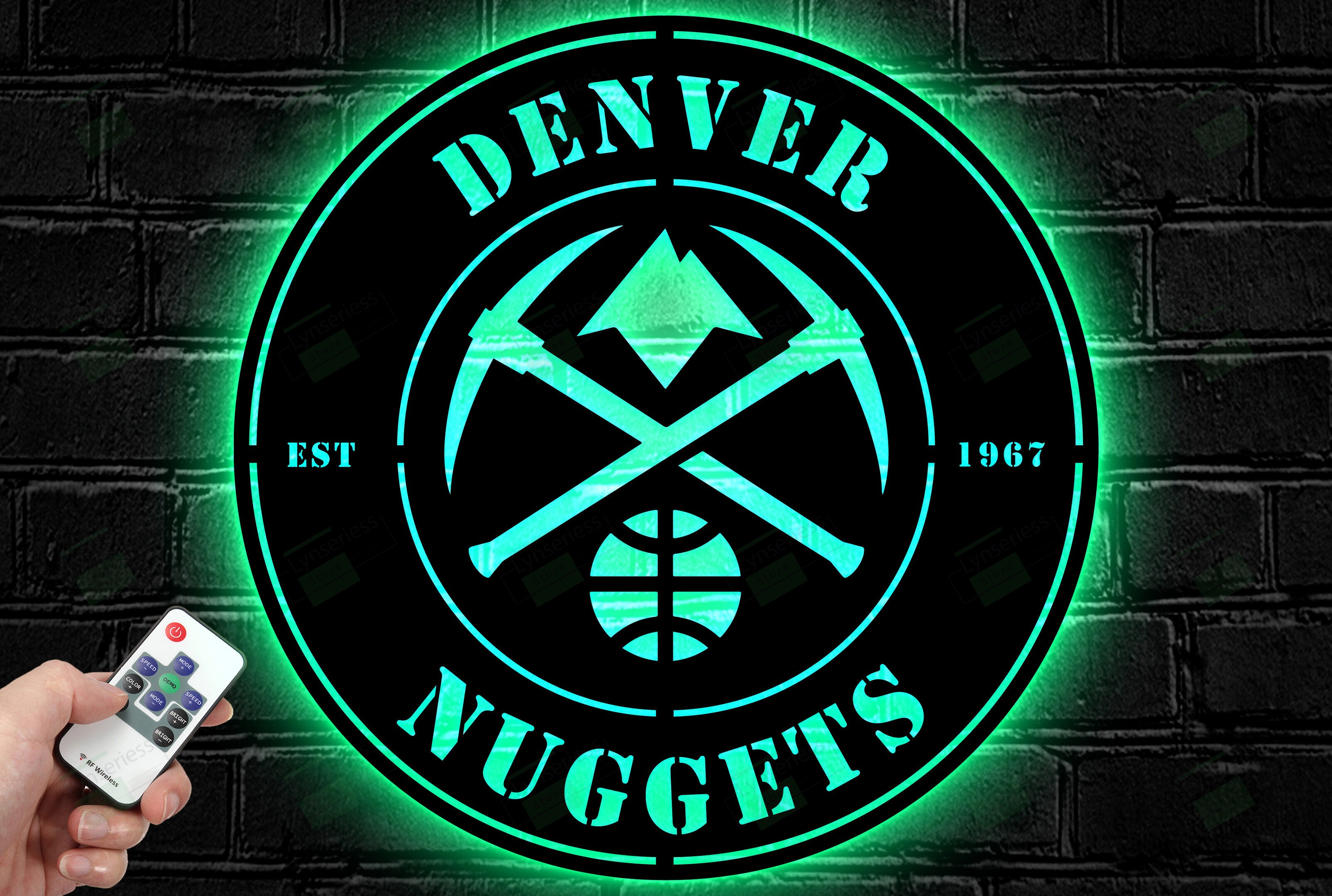 Denver Nuggets Metal Sign – Led Light Sign NBA