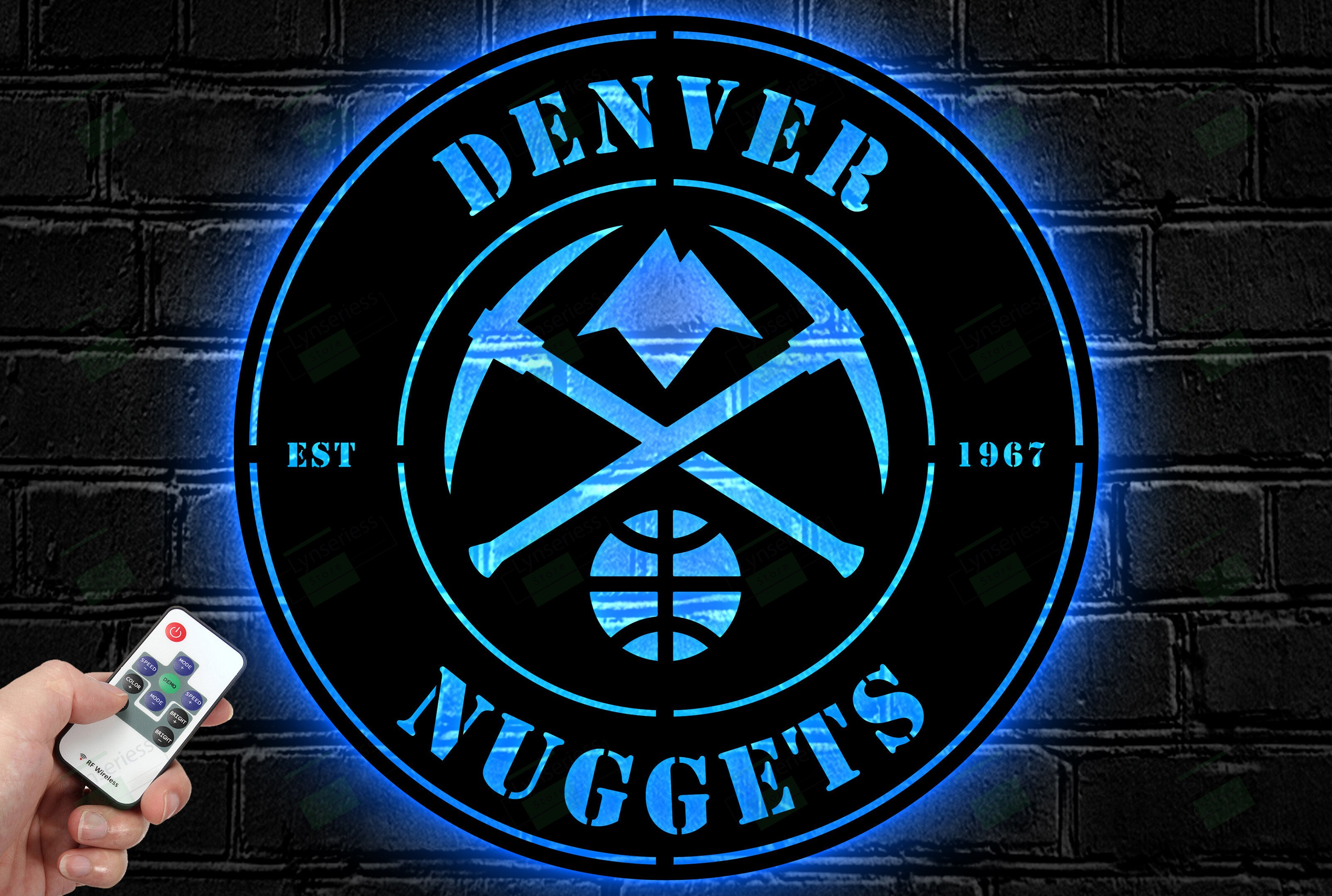 Denver Nuggets Metal Sign – Led Light Sign NBA