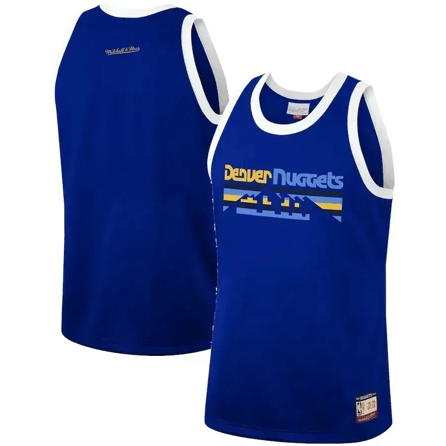 Denver Nuggets Mitchell & Ness Hardwood Classics Team Heritage Fashion Jersey – Royal