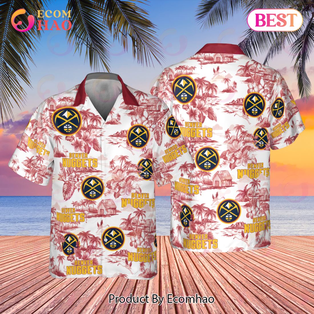Denver Nuggets National Basketball Association 2023 AOP Hawaiian Shirt