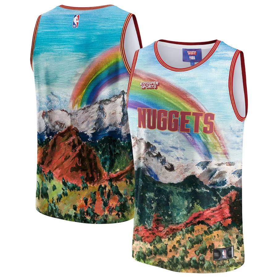 Denver Nuggets NBA & KidSuper Studios Unisex Hometown Jersey – Blue