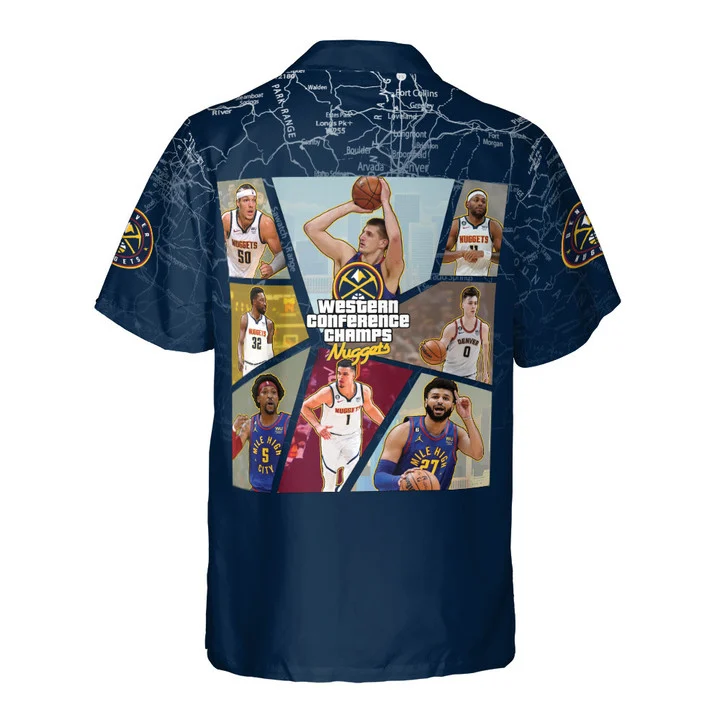 DENVER NUGGETS NBA CHAMPIONS 3D HAWAIIAN SHIRT