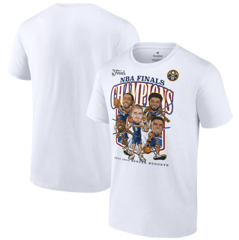 Denver Nuggets NBA Champs 2023 Celebration Trophy T-Shirt – Mens