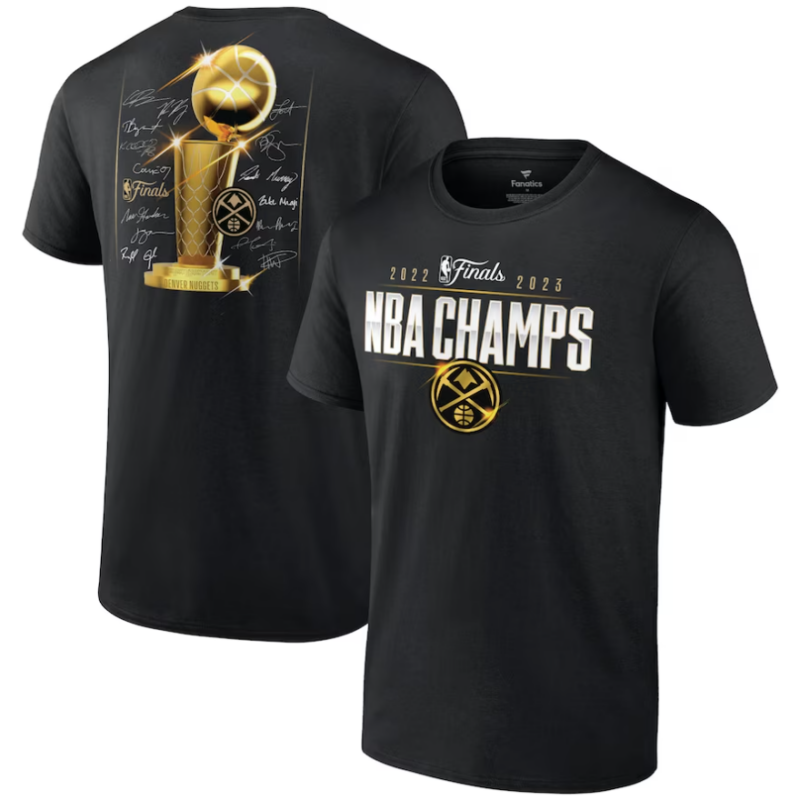 Denver Nuggets Nike NBA Champs 22-23 Celebration Trophy T-Shirt