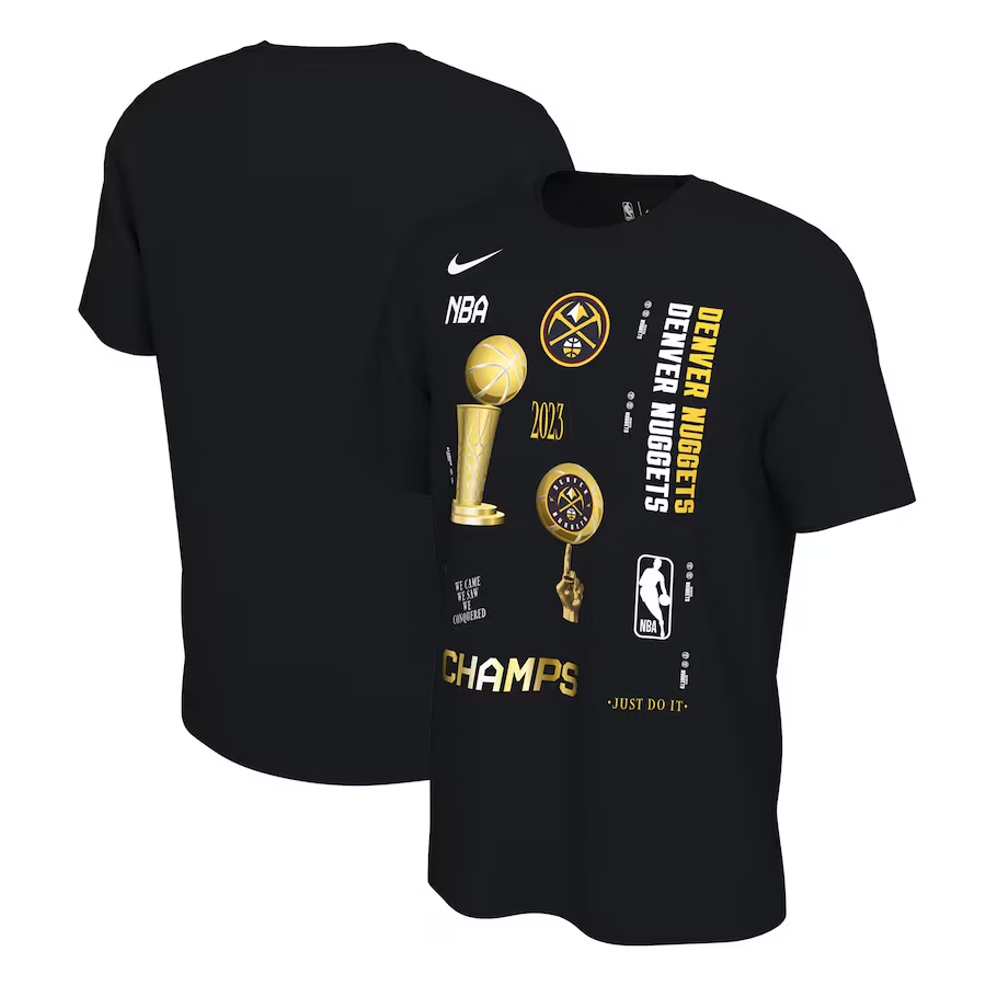 Denver Nuggets Nike NBA Finals 2023 Celebration Expressive T-Shirt – Mens