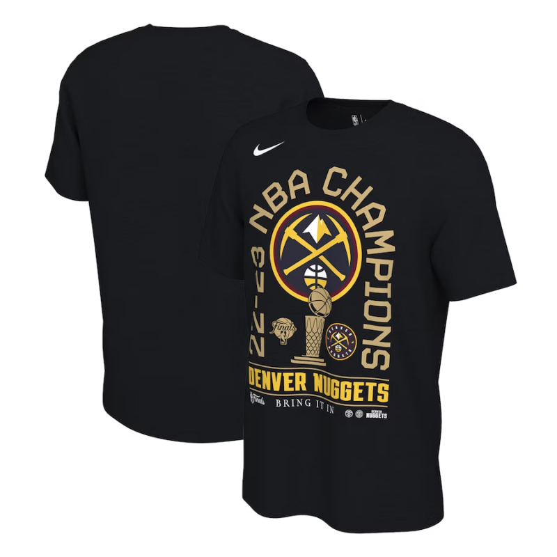 Denver Nuggets Nike NBA Finals 2023 Celebration Locker Room T-Shirt – Mens