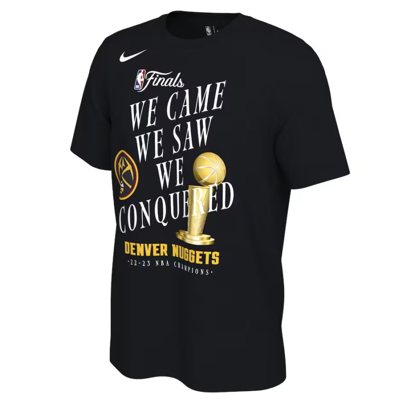 Denver Nuggets Nike NBA Finals 2023 Celebration Trophy T-Shirt – Mens