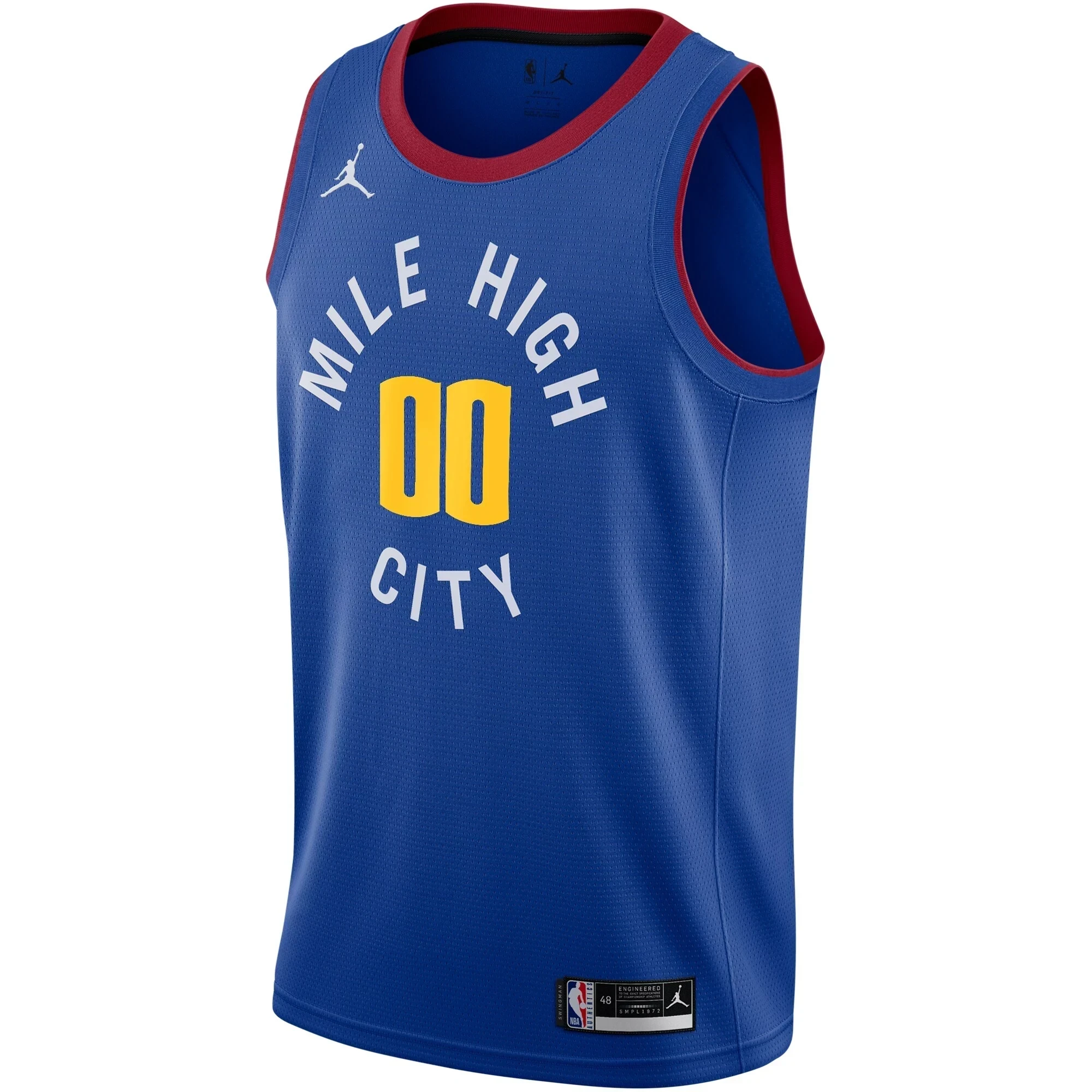 Denver Nuggets Swingman Custom Jersey – Statement Edition – Blue