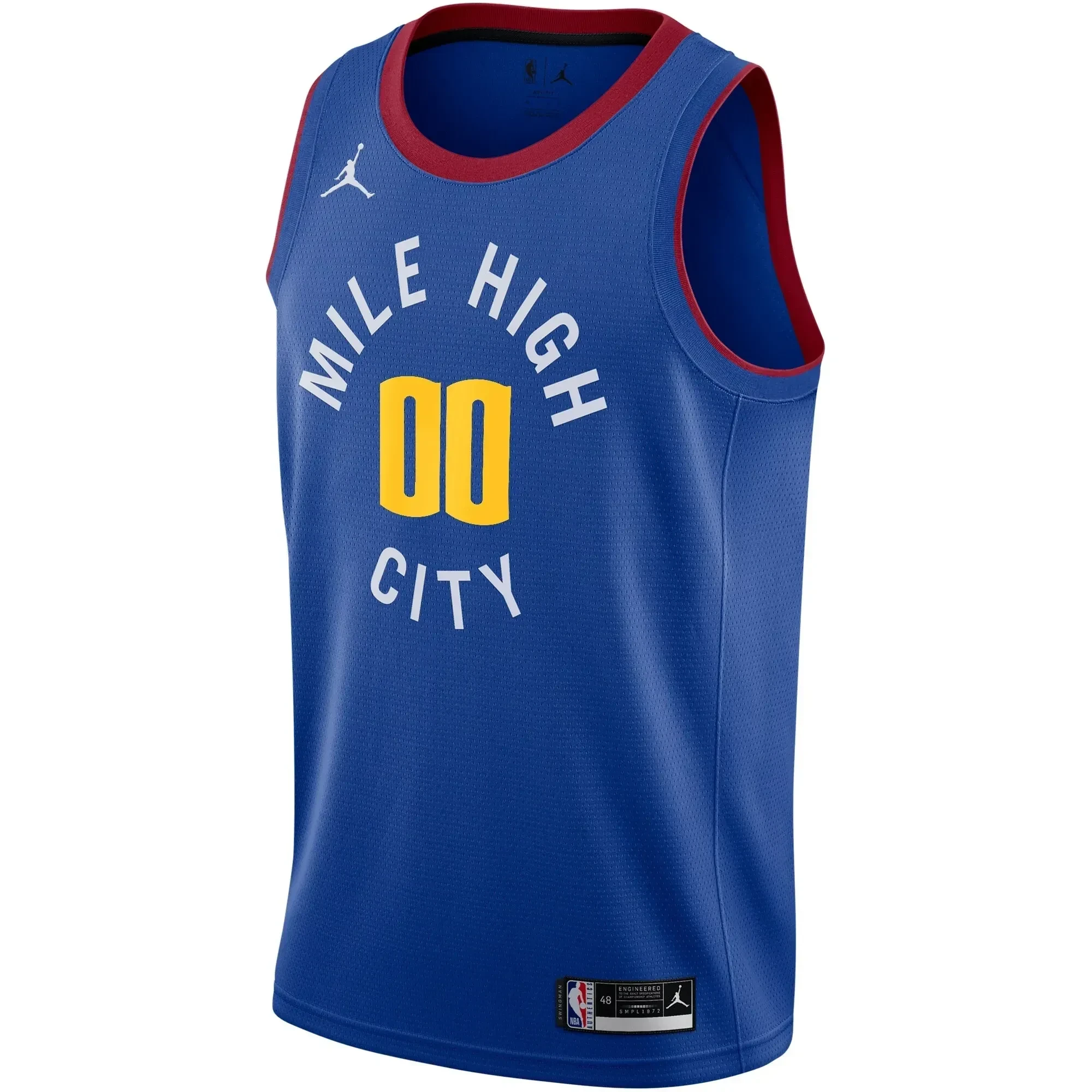 Denver Nuggets Swingman Custom Jersey – Statement Edition – Blue