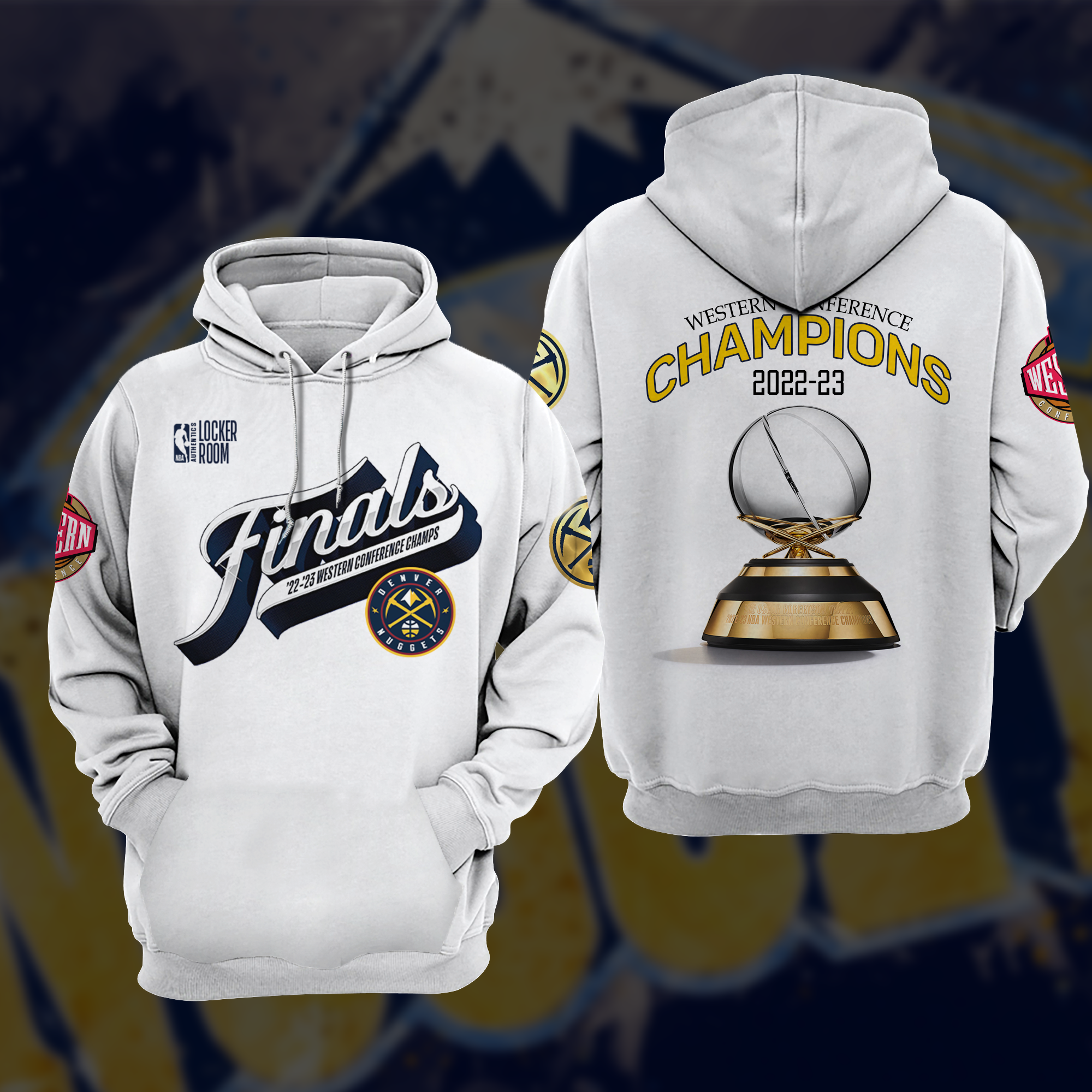 Denver Nuggets Western Conference CHAMPIONS 2022-23 Hoodie – New Logo