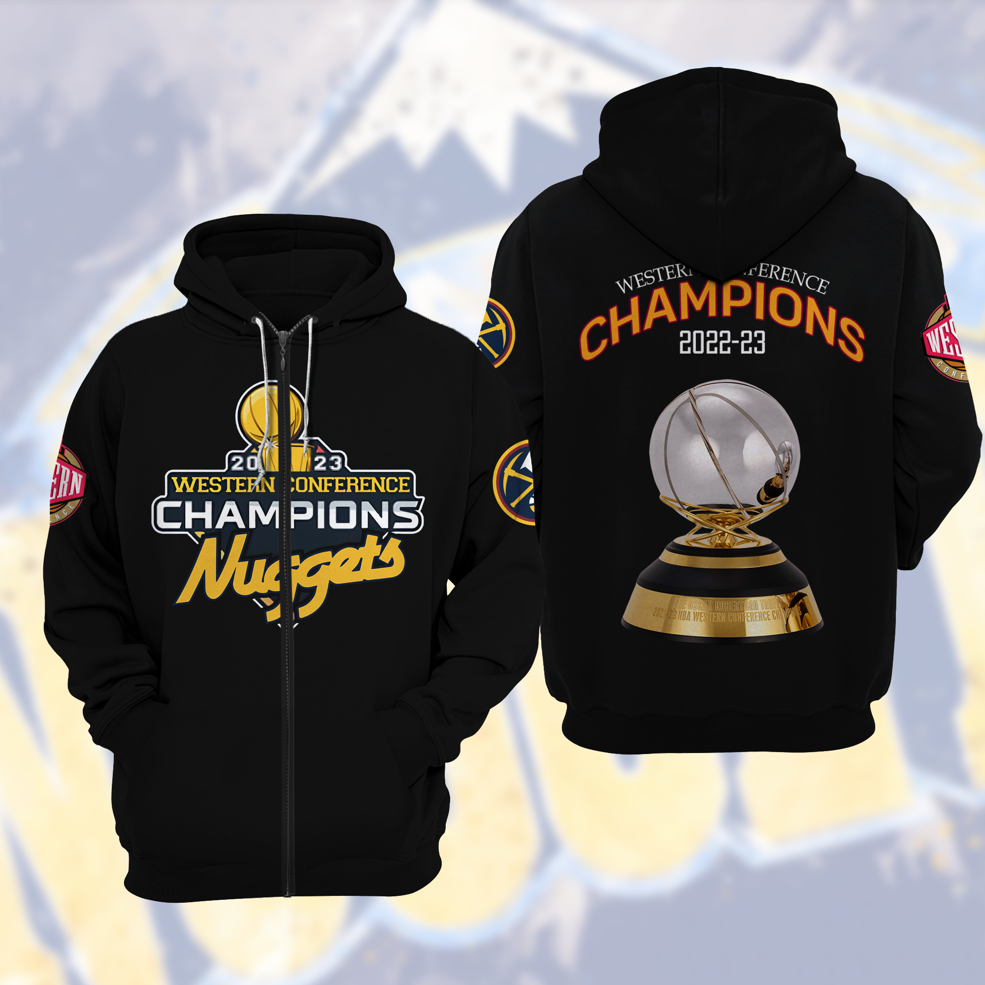 Denver Nuggets Western Conference CHAMPIONS 22-23 Collection Hoodie
