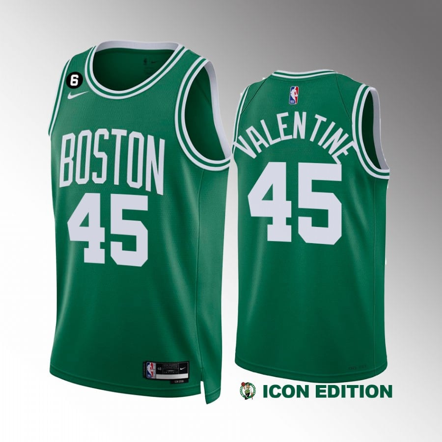 Denzel Valentine 45 Boston Celtics 2022-23 Icon Edition Green Jersey