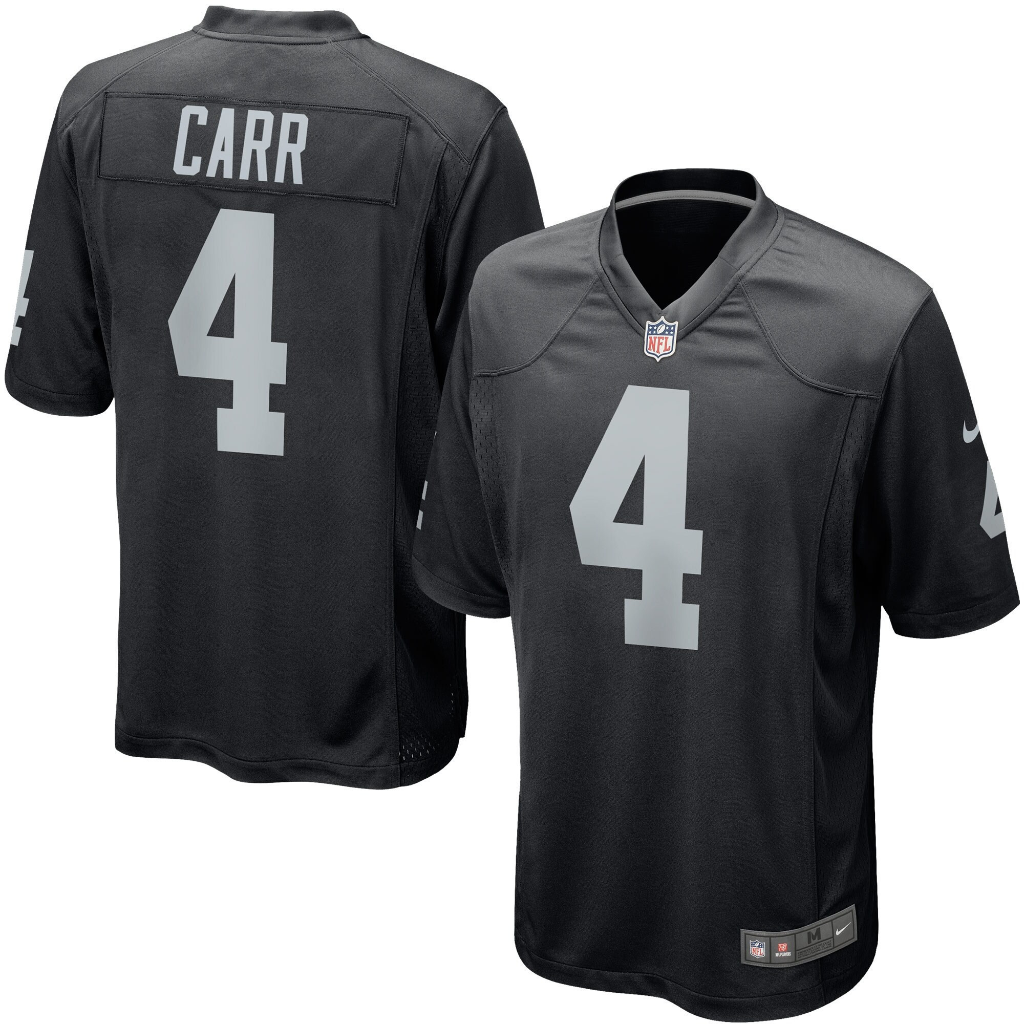 Derek Carr Las Vegas Raiders Game - Black Jersey - All Stitched 