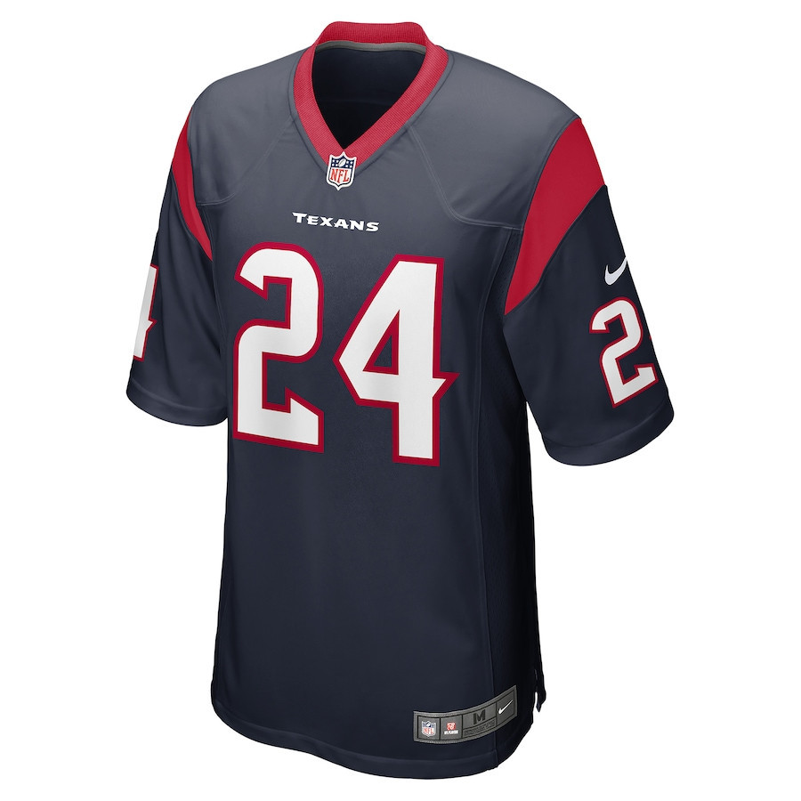 Derek Stingley Jr. 24 Houston Texans 2022 Draft First Round Pick Game Stitched Jersey In Navy