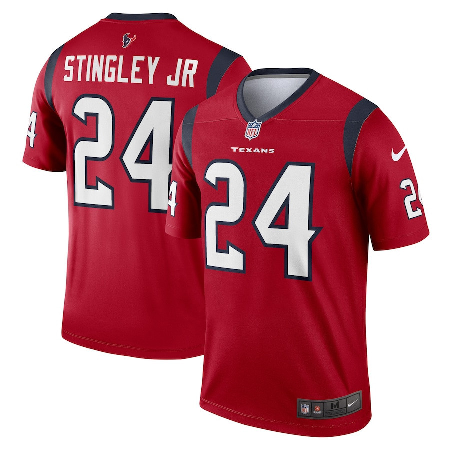 Derek Stingley Jr. 24 Houston Texans Legend Stitched Jersey – Red