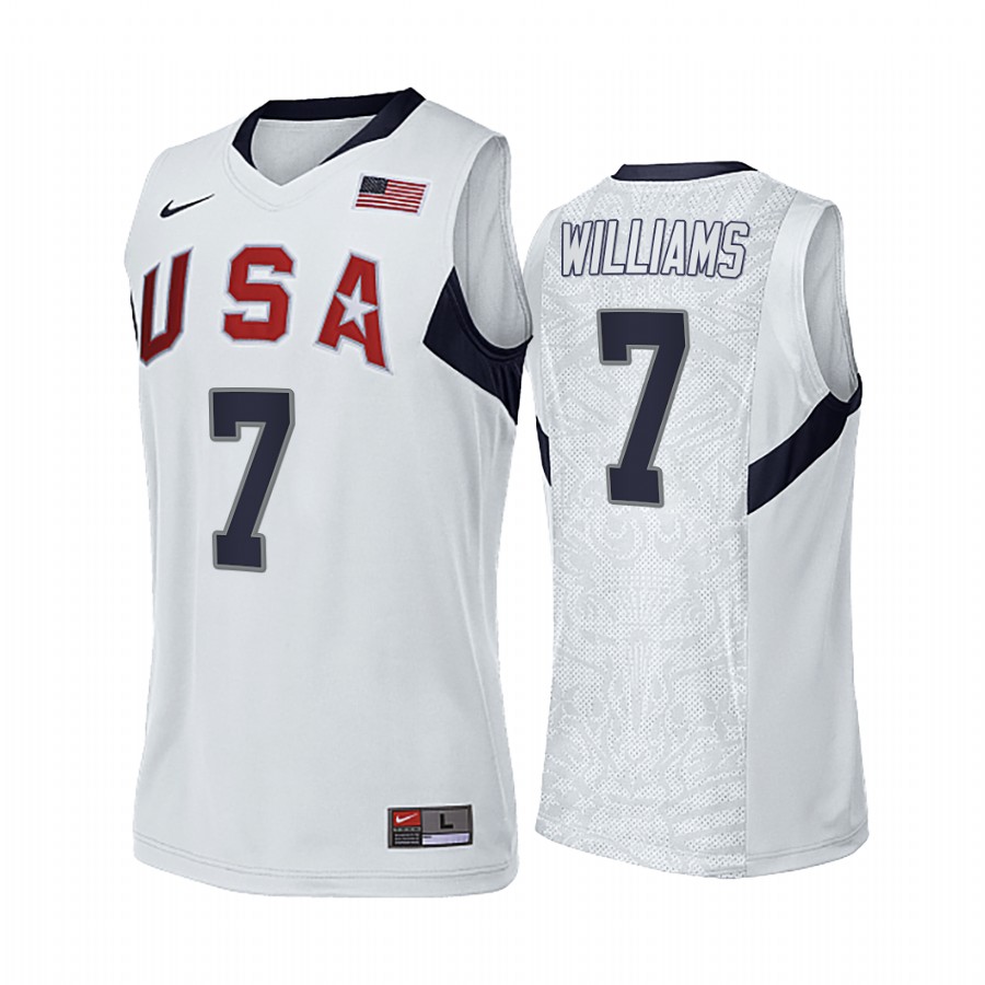 Deron Williams USA #7 White 2008 Summer Olympics Gold Winner Jersey