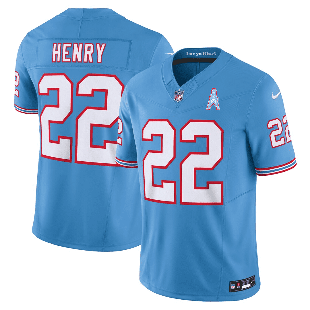 Derrick Henry Men's Tennessee Titans Throwback Jersey - All Stitched 