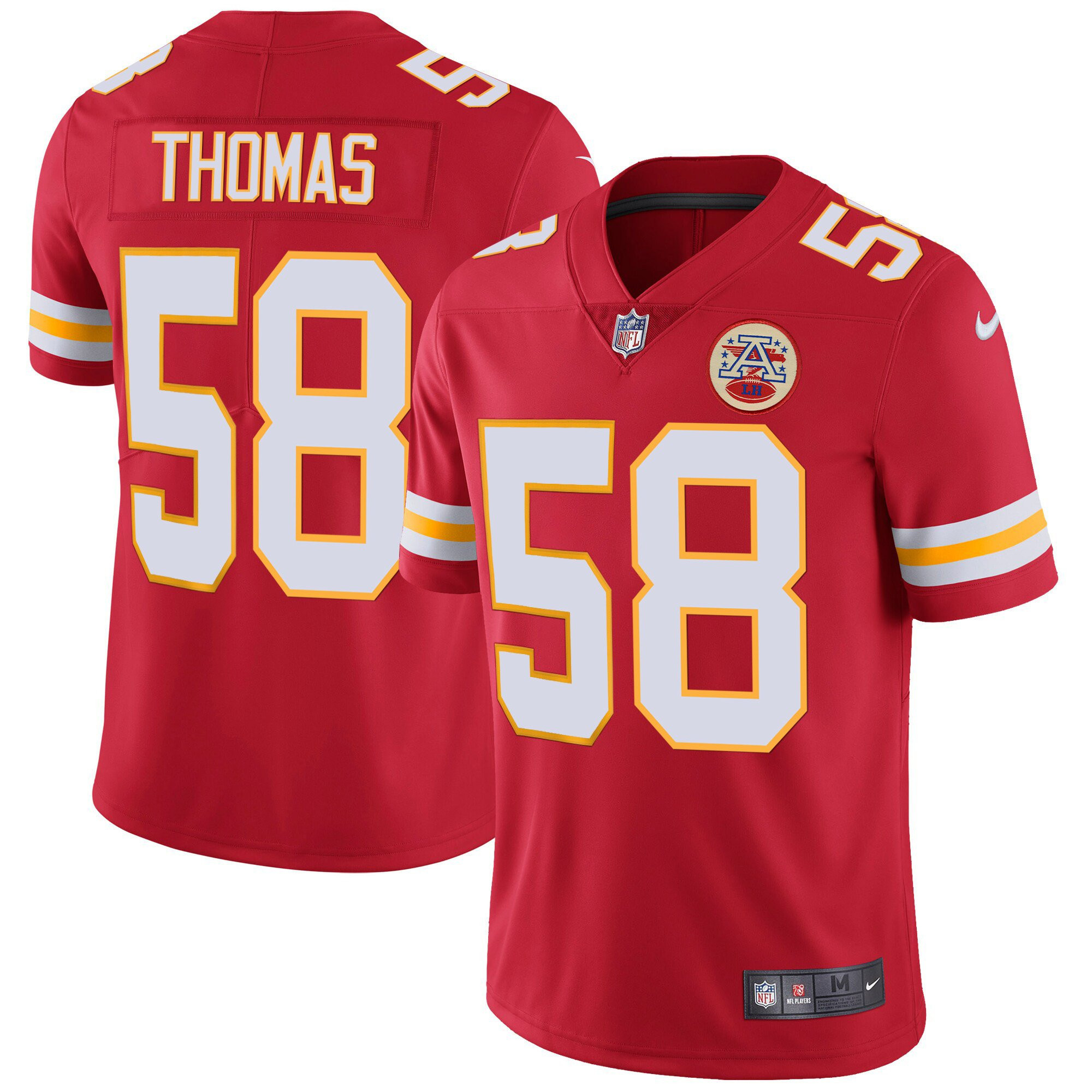 Derrick Thomas Men's Kansas City Chiefs Player Vapor Red Jersey - All Stitched 