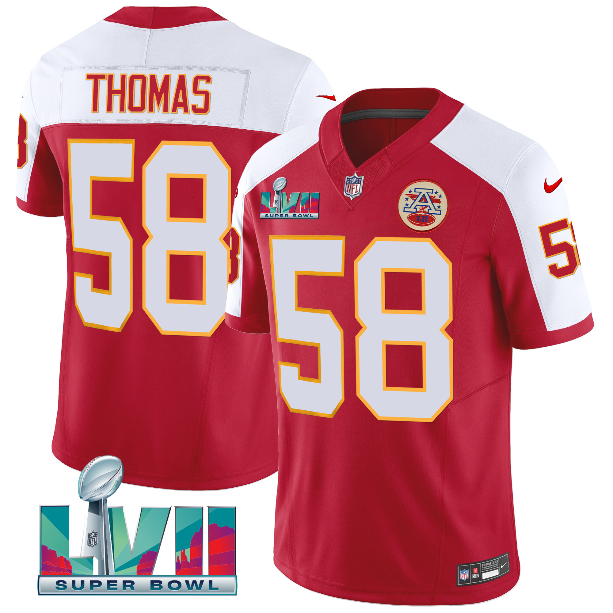 Derrick Thomas Men's Kansas City Chiefs Throwback Limited Vapor Alternate Jersey - All Stitched 